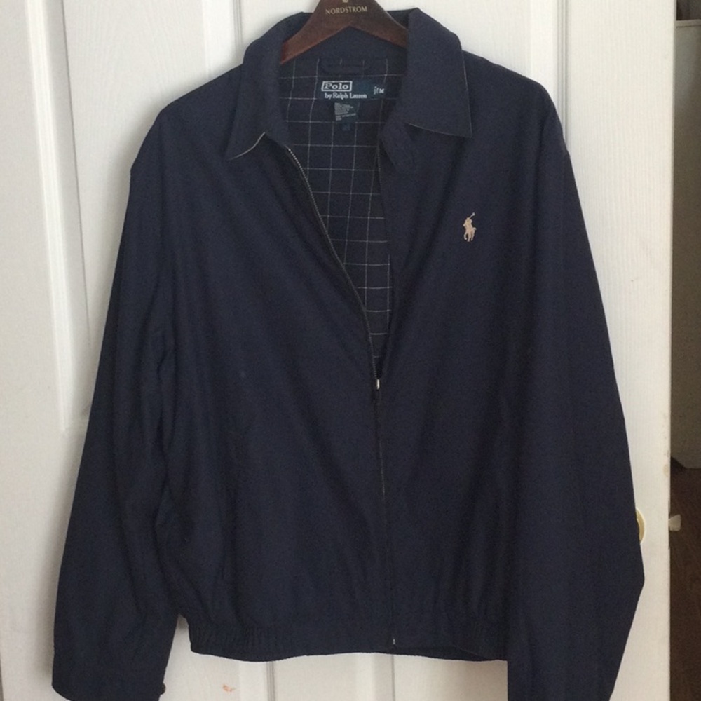 Navy Mens Blue Polo Ralph Lauren Jacket Size M